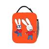 Simons Super Rabbit  Bunny Cartoon Insulated Lunch Bag Cooler Bag Reusable,Lunch Container  Large Tote Lunch Box Food Bag