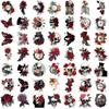 50 Punk Rose Graffiti Stickers Personalized Decorative Guitar Notebook Suitcase DIY Waterproof