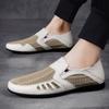 Fashion 2025 New Male Summer Flats Men's Breathable Casual Shoes Hollow Out Men Loafers Cool Moccasins Handmade Slip on Outdoor Shoes
