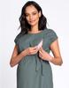Seraphine Casual Maternity Size Suitable for Nursing Women's Dress, Sage, UK8,