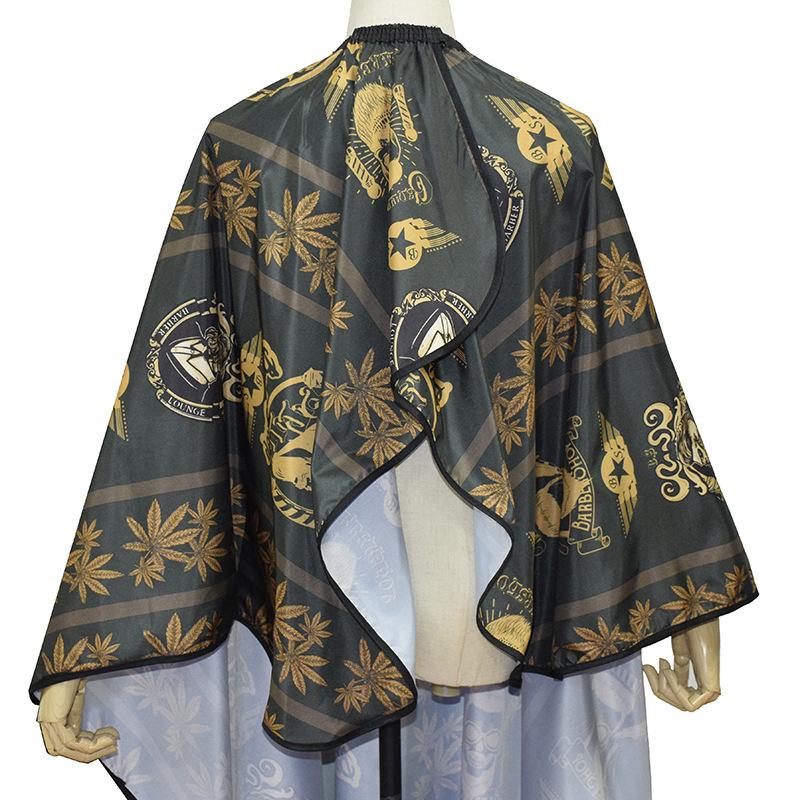 Professional Pattern Haircut Cloth Waterproof Haircut Apron Gown Antistick Hair Cutting Cape Salon Barber Styling Tools