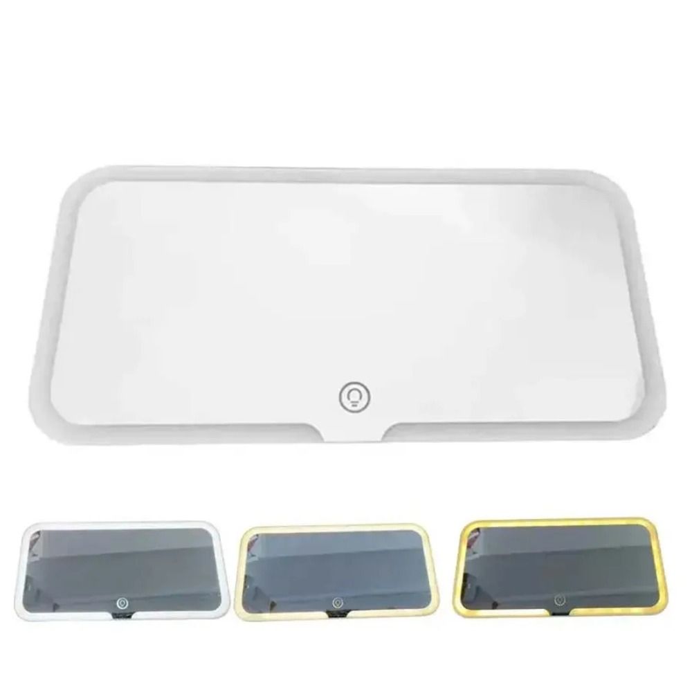 Dimmable Touchscreen Makeup Mirror Three Gear Adjustment LED Mirror Sun Visor Vanity Mirror  Car