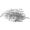 100pcs Tube beads Spacer 4mm Hole - Silver, 30mm