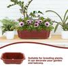 6Pcs Plastic Flower Pots for Indoor Outdoor Gardening Small Bonsai Planter Pots with Drainage Holes Balcony Yard Plant Holders