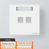 CommScope Flat Dual-Port Network Wall Plate