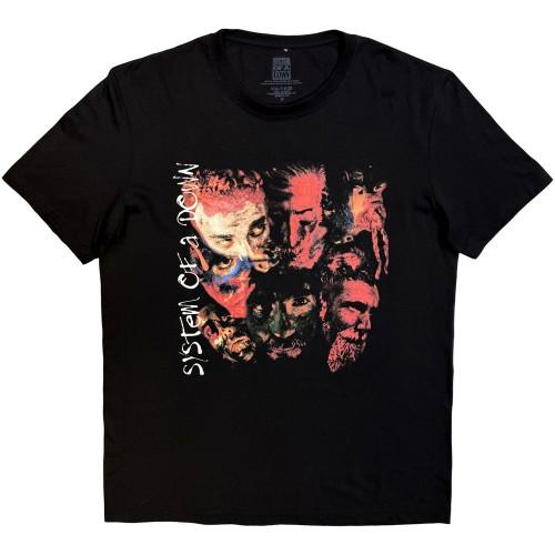 System Of A Down Unisex Adult Painted Faces T-Shirt