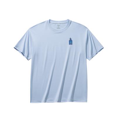Lifestyle Series Short Sleeve Knitted Shirt Summer T-Shirt Unisex Tops Light-Mist-Blue 972628112-2