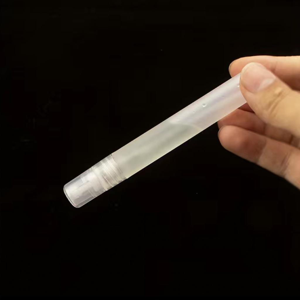 12pcs 10ml Perfume Atomizers Refillable Matte Clear Small Travel Size Spray Bottles Dispenser Tube For Fine Mister Mini E