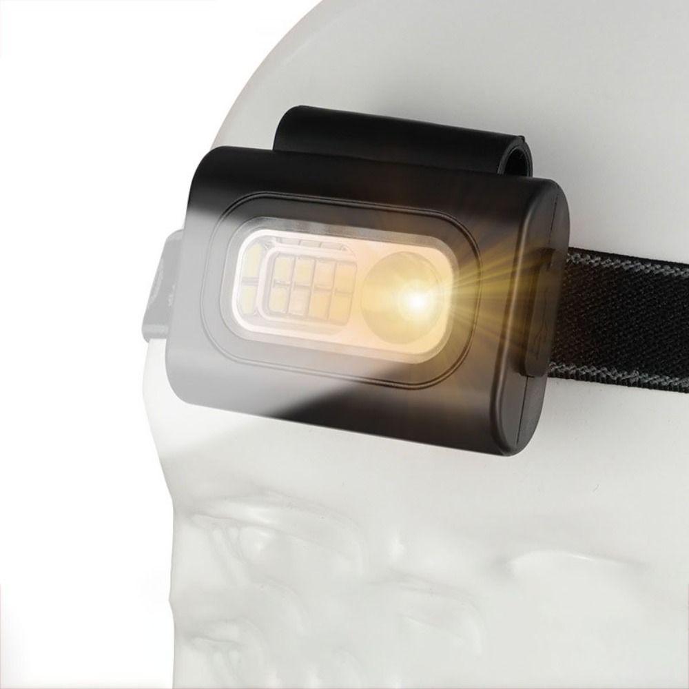 USB Rechargeable COB LED Headlight Strong Magnetic Clip Waterproof LED Running Light Ultra-Long Duration High Visibility