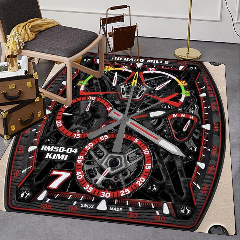 Swiss watch R-Richard Miller printed carpet high-end watch dial floor mat living room sofa room decorative art rugs