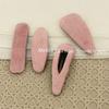 Retro and Simple Fabric Hair Clips for Elegant Side-parted Hair, Side-byside Hair Clips, Versatile Hair Accessories