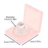 Quadratische Parfüm-Creme-Box Rouge Highlighter Concealer Leeretui mit Aluminiumplatte Kosmetikbehälter aus Kunststoff Klare Make-up-Hülle