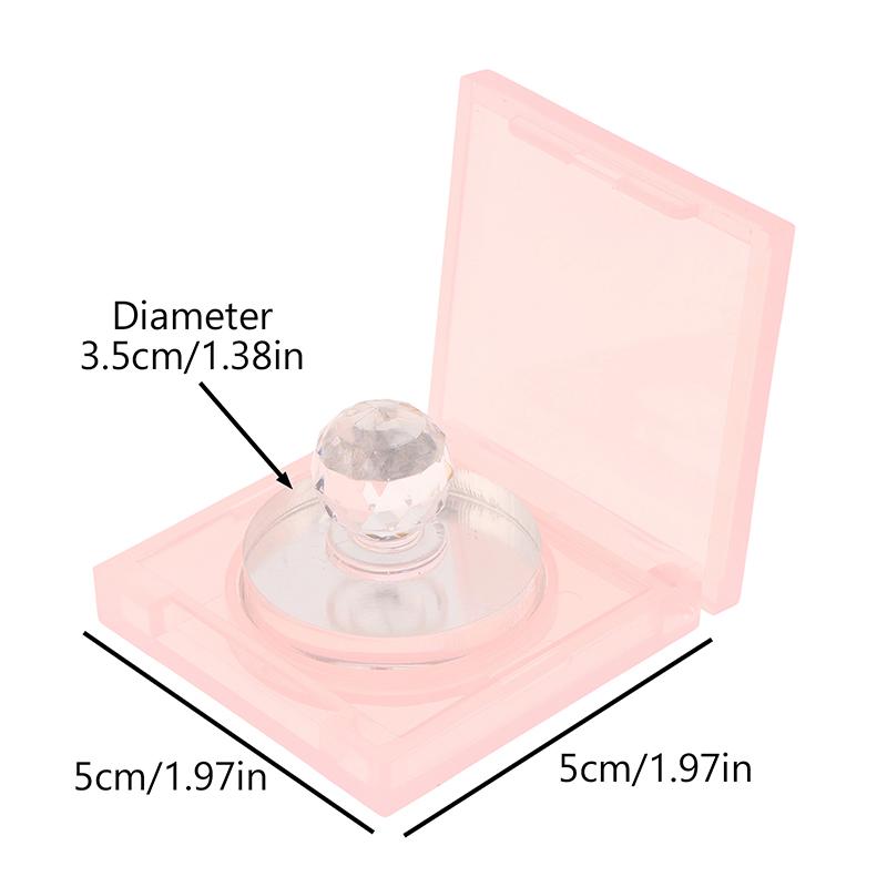 Quadratische Parfüm-Creme-Box Rouge Highlighter Concealer Leeretui mit Aluminiumplatte Kosmetikbehälter aus Kunststoff Klare Make-up-Hülle