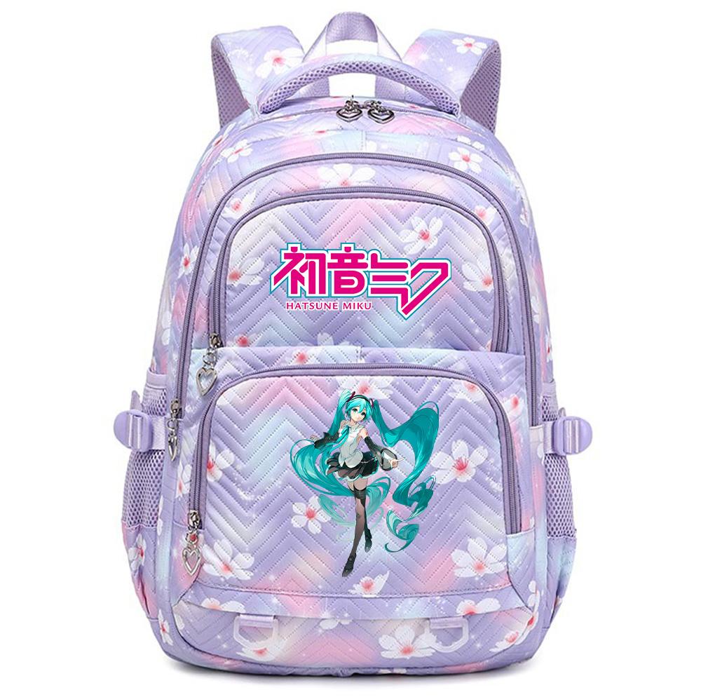 Anime Hatsune Miku Printed School Backpack Student Teenager Bookbag for Boy Girl Women Large Capacity Waterproof Backpack Travel Mochila Escolar