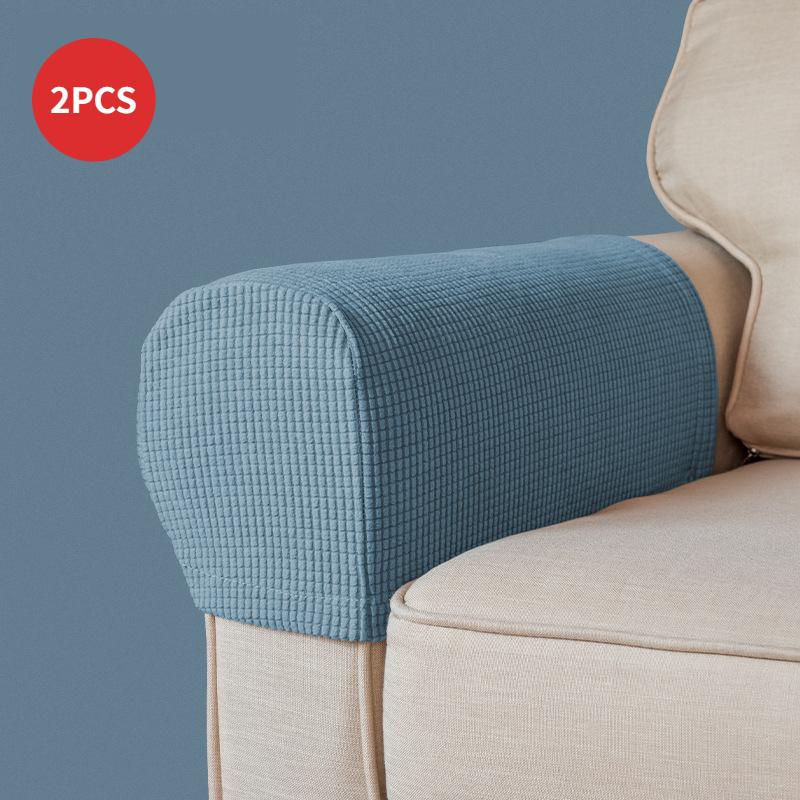New 2pc Sofa Armrest Cover For Living Room Elastic Jacquard Armchair Covers Couch Case Non Slip Sofa Slipcover Corner Case Decor