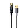 6A Transparent Type-C Data Cable, 100W Super Fast Charging, Compatible with Huawei, Xiaomi, and Apple Devices.