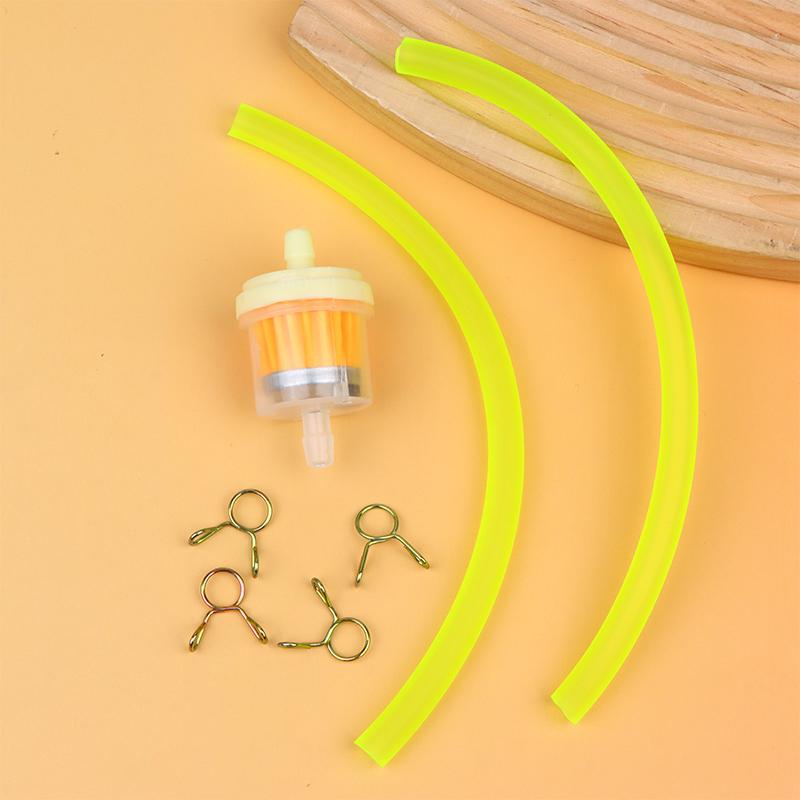 Motorcycle Universal Gas Fuel Filters And Fuel Pipe For 49cc 50cc 110cc 125cc Motocross Dirt Pit Bike Moped Scooter ATV Go Kart