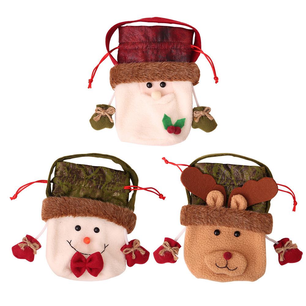 Apple Christmas Decorations Bags Children Holiday Candy Gift Party Up Dress