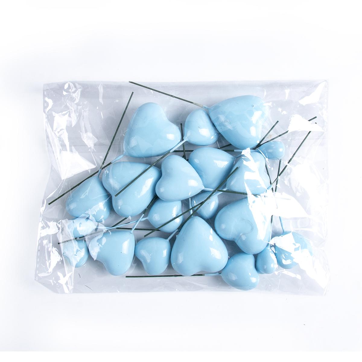 

20pcs 3D Heart Shape Cake Topper Mix Size Gold Silver Pink Love cake ball Valentine s Day Cupcake Flag Wedding Engagement decor