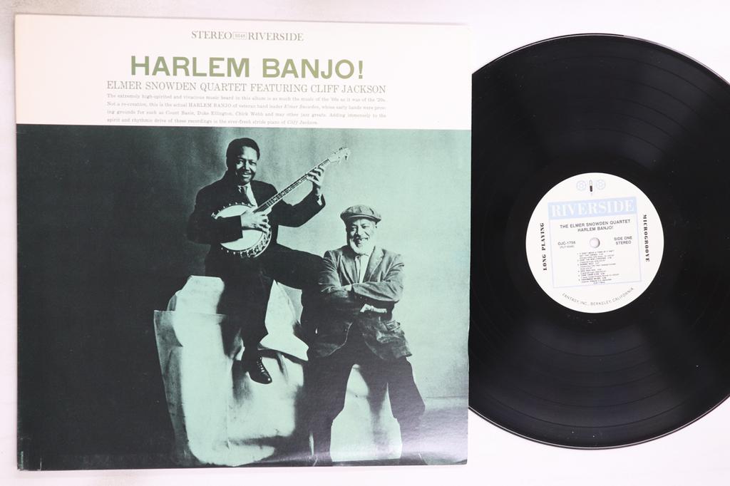 LP Record ELMER SNOWDEN QUARTET, CLIFF JACKSO - Harlem Banjo! OJC1756 ORIGINAL JAZZ C 1990 US Jazz Used