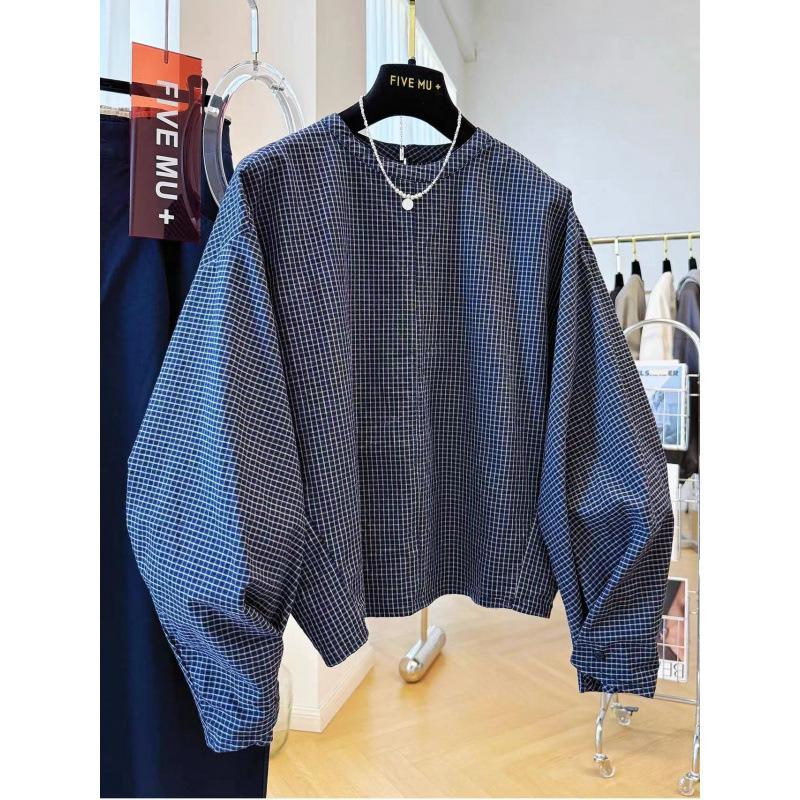 2025 Women s Asymmetrical Batwing Sleeve Halter Neck Shirt - Autumn Urban Elegance Large
