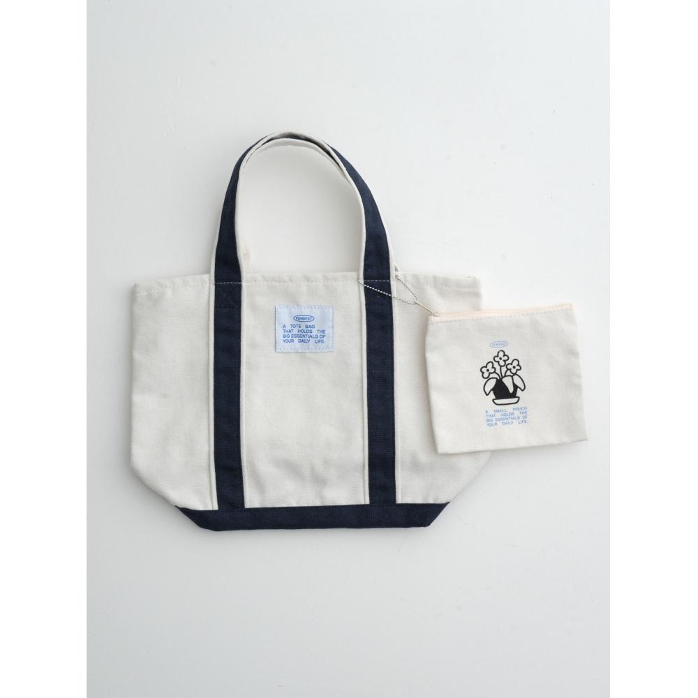 

Daiso Кишеньковий Набір Полотняна Сумка-тоут Темно-синя