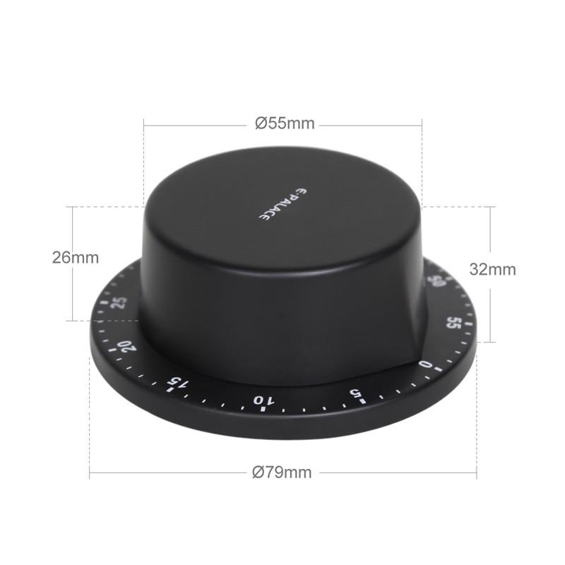 Edelstahl Kochtimer Countdown Küchentimer mit Magnetfuß Manuelle Backwerkzeuge Küchenhelfer