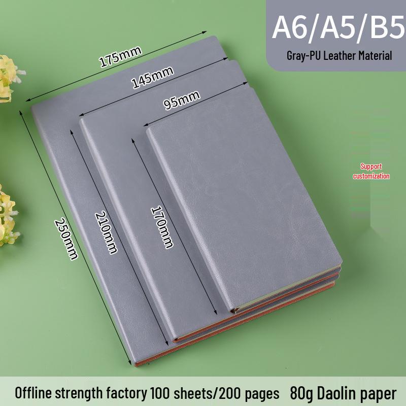 Custom Logo A5 Business Meeting Notebook - Personalized High-Value Gift