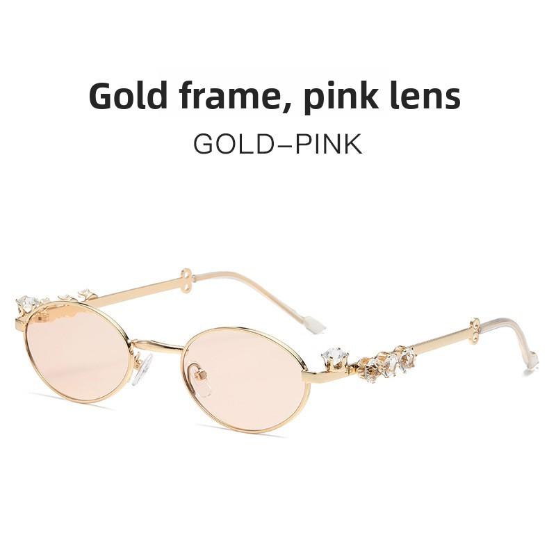 Metal Sunglasses With Pearl Embellishments For Fashionable Sun Protection