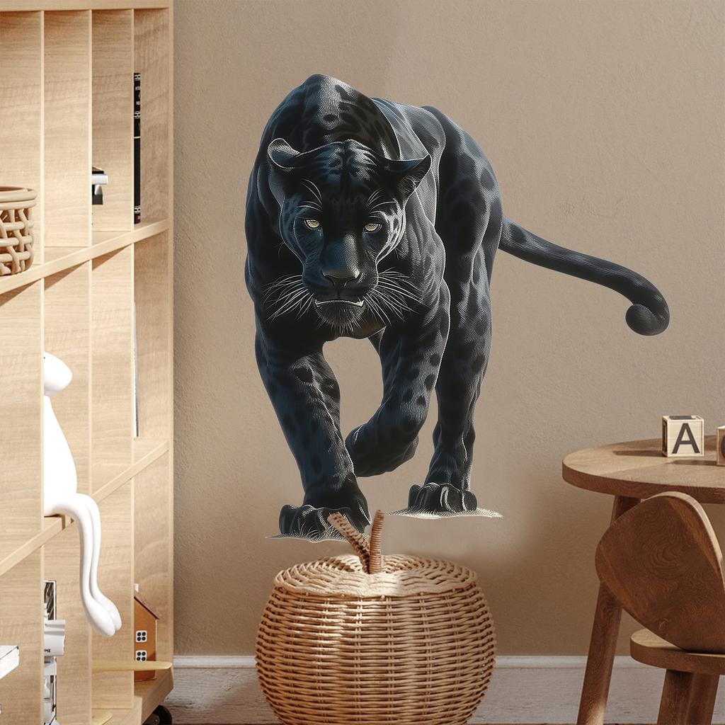 Black Leopard Print Wall Sticker Animal Decoration for Bedroom Living Room Home Interior Decor
