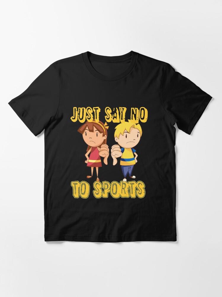 Just Say No To Sports Printed Comics Clothing Mens Loose ONeck TShirt Summer Fashion Casual Oversized Cotton TShirt Couple