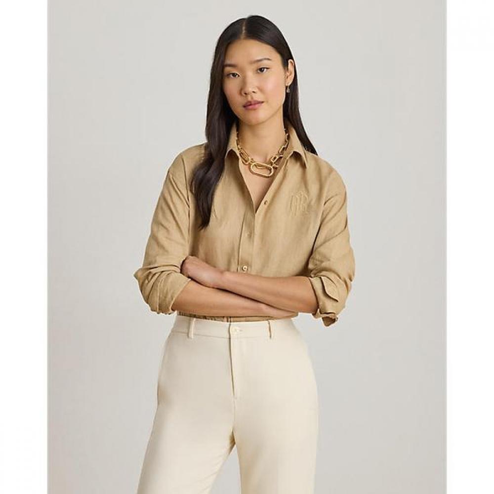 Lauren Ralph Lauren Relaxed Fit Linen Shirt Wmlrshts6820557270 XS