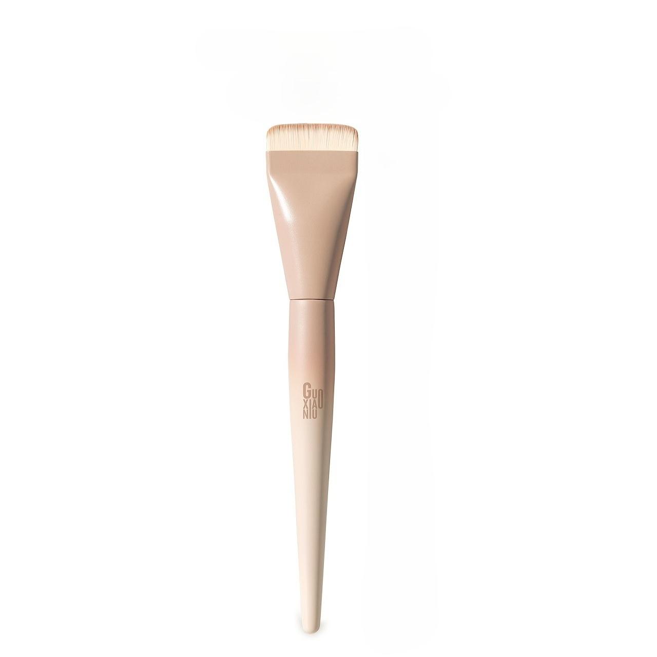1PC Milk Coffee Foundation Brush Flat Head Traceless Liquid Foundation Special Mask Concealer Ultra Thin Flat Head Makeup Brush Tool