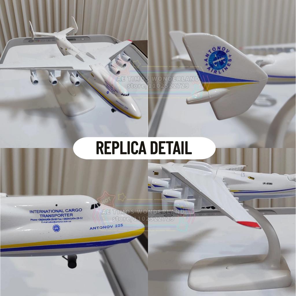 1/400 Ucraina Antonov AN225 Mriya Replica Aereo Hercules Modello Aereo Scala Aviazione Miniatura Arte Bambino Ragazzo Regalo di Natale Giocattolo