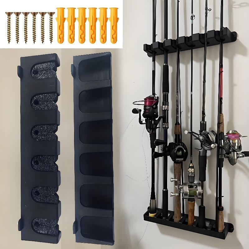 Easy-Install Fishing Rod Bracket Wall Mounted Foam Grip Storage Rack Fishing Tools Rod Holder Fishing Accessories Equipment