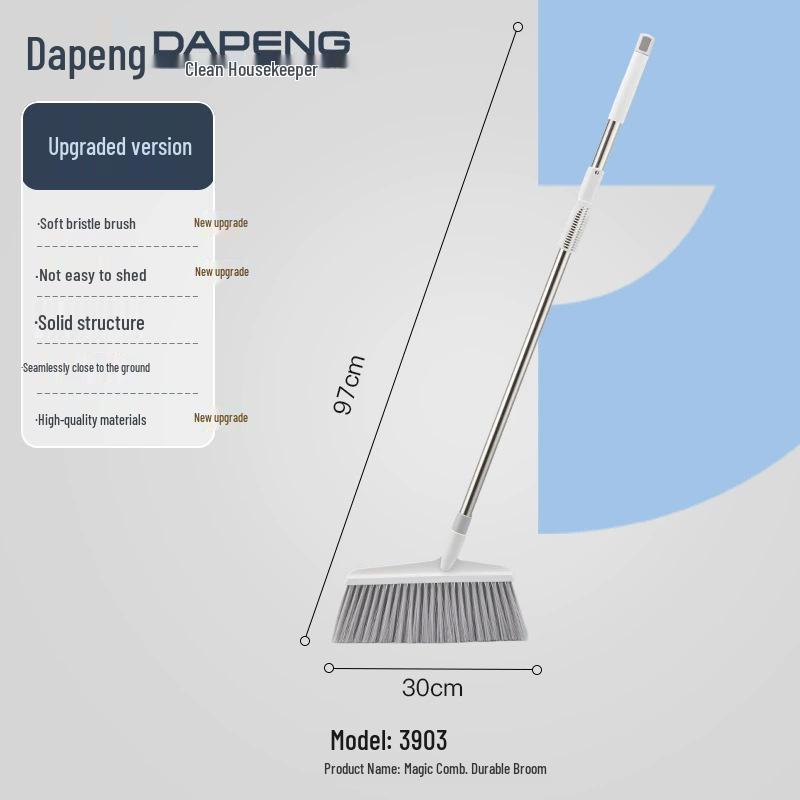 Broom & Dustpan Set: Magic Folding, Non-Stick Hair Household Cleaning Tools