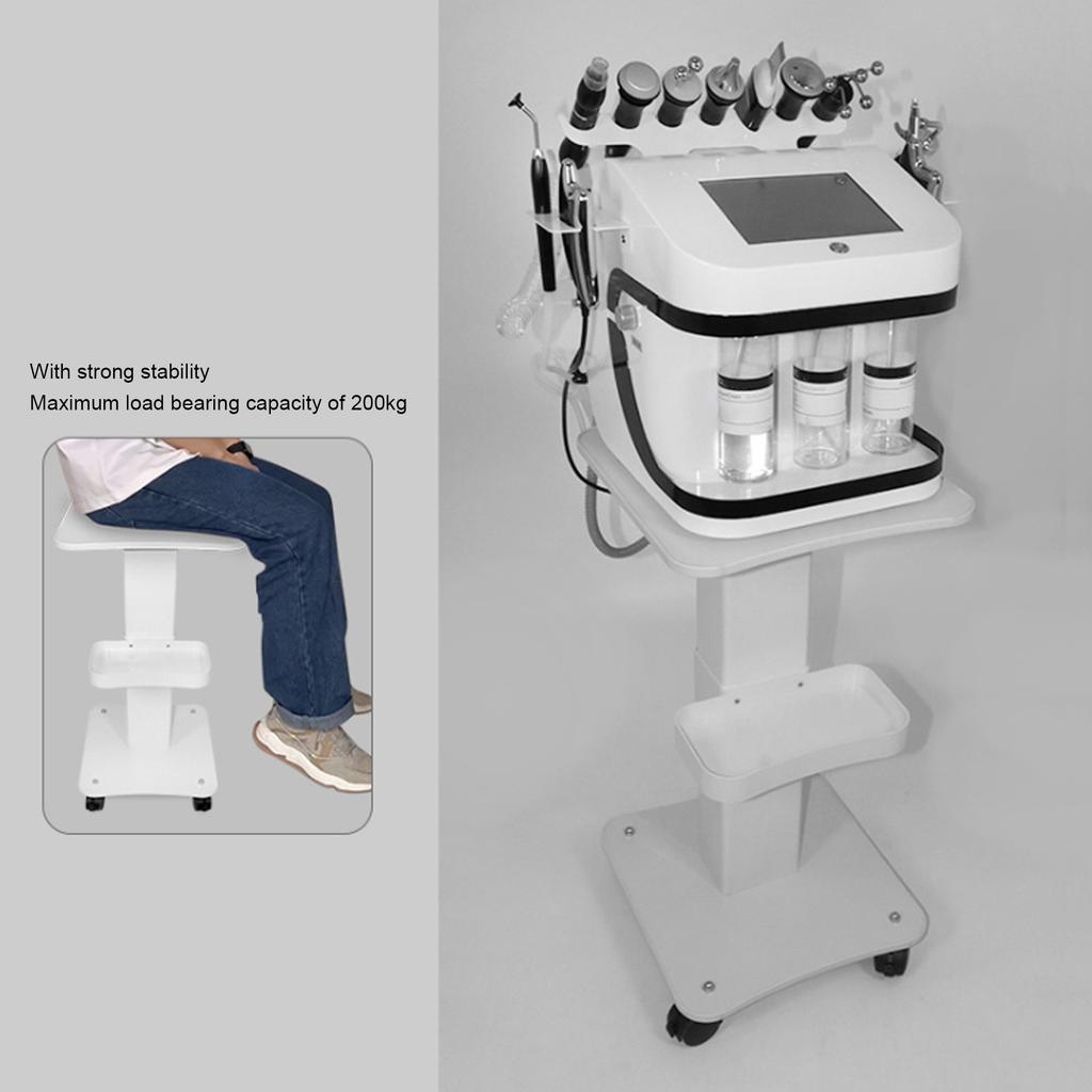 Beauty Salon Trolley Cart Wooden Structure 4 Universal Wheel Salon Roller Trolley Cart for Beauty Instrument