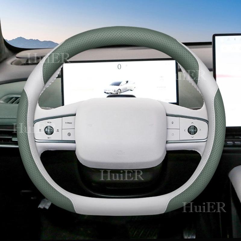 For New Nissan N6 N7 2025 2026 Auto Accessories Car Steering Wheel Cover Leather NonSlip Driving Safety Grip Interior Decoration