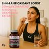 Carbamide Forte Resveratrol 250mg with Grape Seed Extract 60 Veg Capsules Pack of 1 for Heart and Cognitive Support
