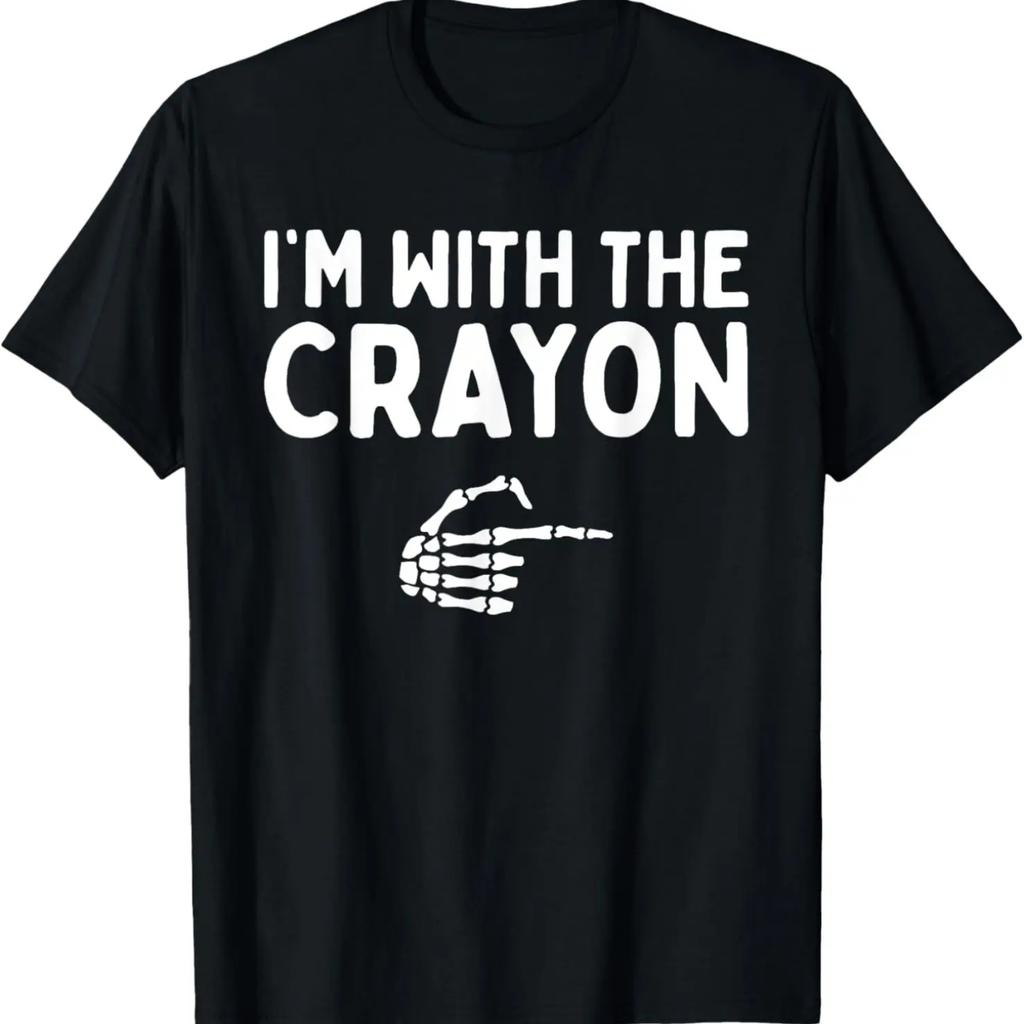 I'm With The Crayon Funny Halloween Costume Matching Couples T-Shirt