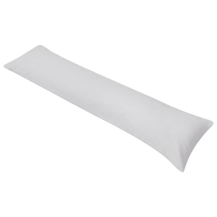 VidaXL Oreiller de corps 40 x 145 cm Gris