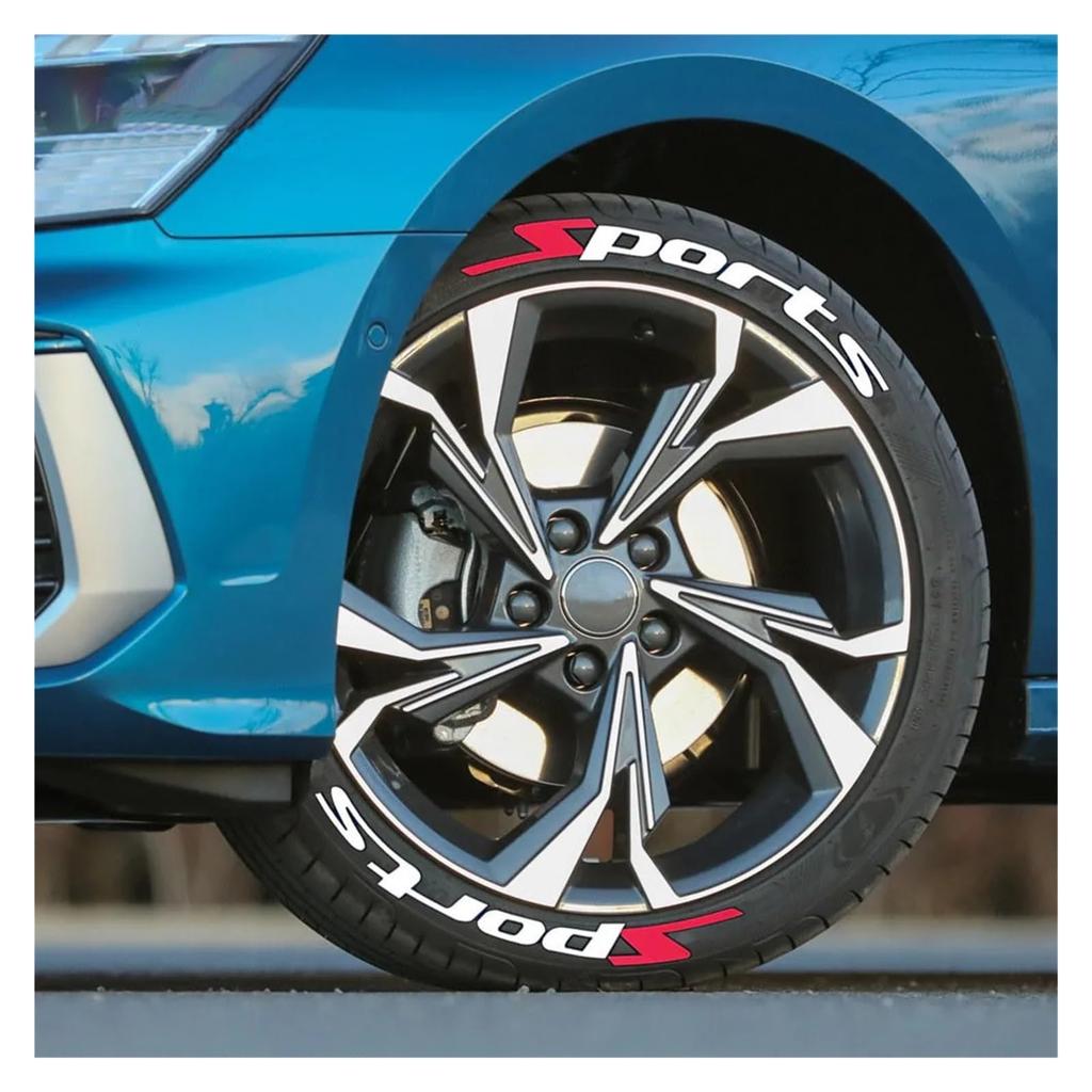 Car Bike Tire Decoration Sticker PVC 3D Sports Siamese Style