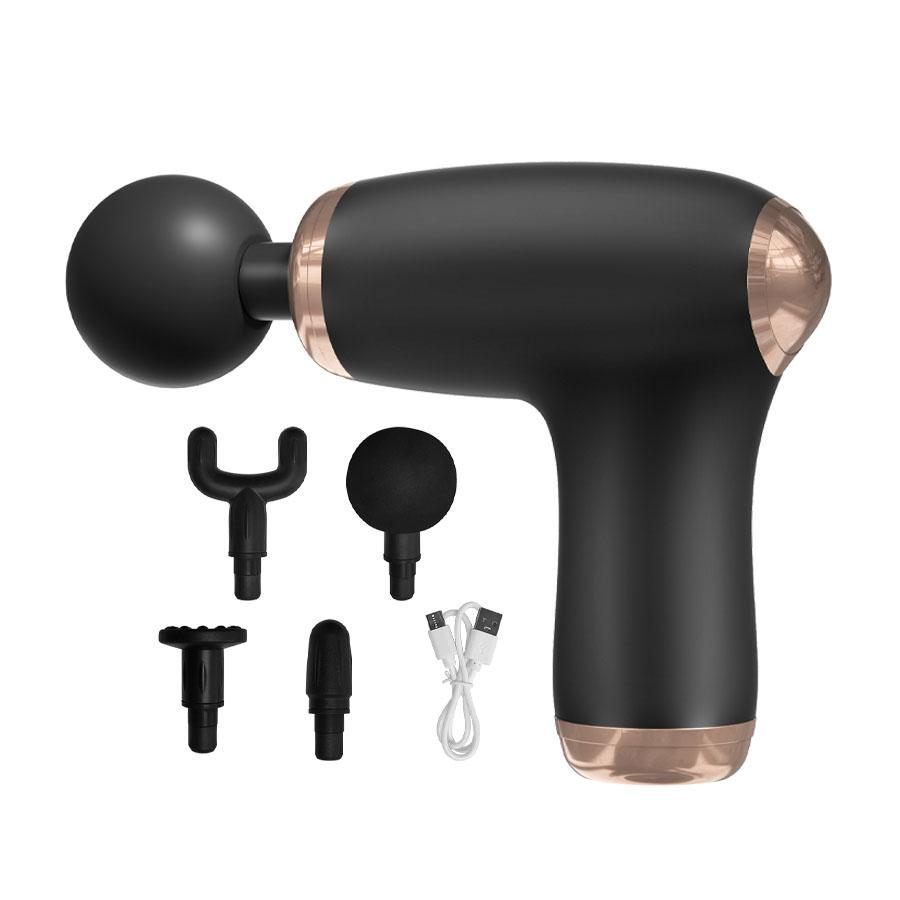 Percussion Muscle Massage Gun Handheld Protable Deep Tissue Electric Massage 4 Attachments 6 Speeds For Body Back Neck Leg