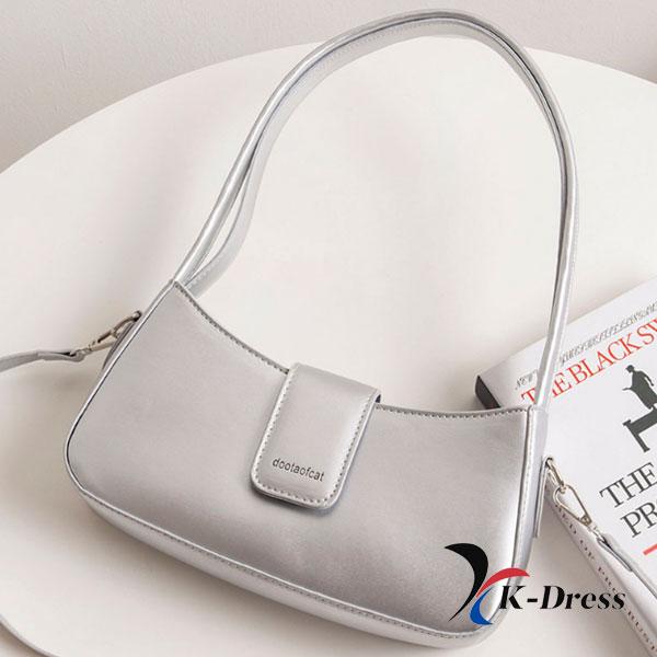 Square Baguette Glossy Shoulder Bag (3 Colors) Basic Type