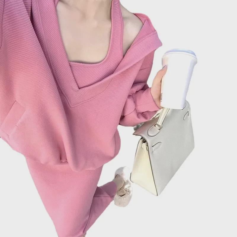 Stilvolle Schlank machende Damenanzüge: Übergrößen Sweatshirts & Zweiteilerkleider für Herbst & Winter