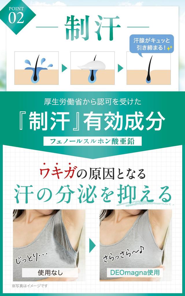 by a company with doctors on DeoMagna Underarm Odor Large Prevents Underarm 120g [Developed staff] Cream, Quasi-drug, Fragrance-free, Capacity,