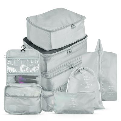 Storage Bags 8PCS Set Travel  Suitcase Packing Set Storage Cases Portable Luggage  Clothes Shoe