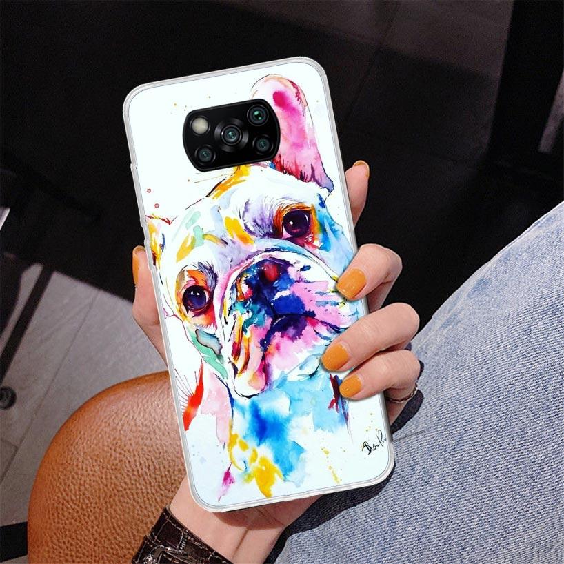 French Bulldog Dog Pug Phone Case For Xiaomi Poco X7 X6 X5 Pro F7 Ultra Redmi 15C 15 13C 13 12C 12 10 10A 10C 9 9A 9C 9T Cover P