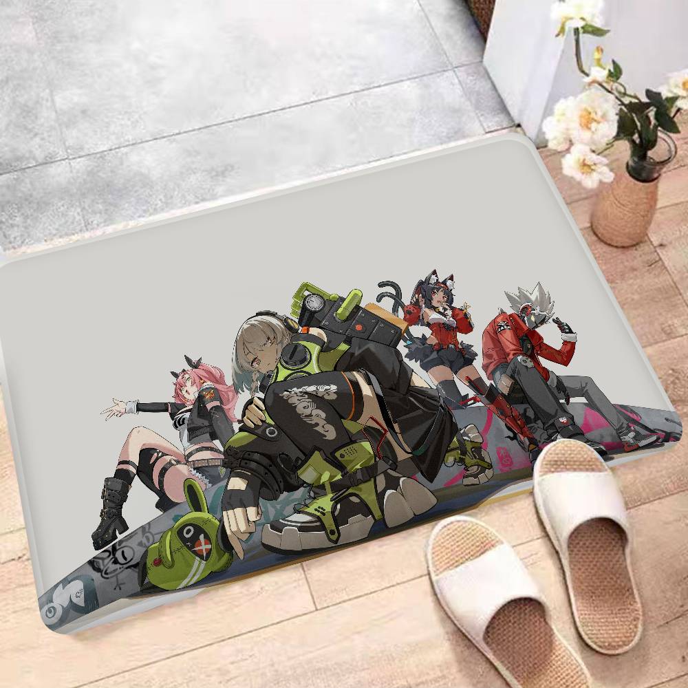 Game Zenless Zone Zero Floor Mat Cheaper Anti-slip Modern Living Room Balcony Printed Bedside Mats