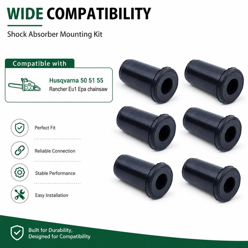 Набор из 6 шт. Амортизирующих креплений для бензопилы Husqvarna 50 51 55 Rancher Eu1 EPA Chaaw Parts, 501763901 501763902 501 76 39-02
